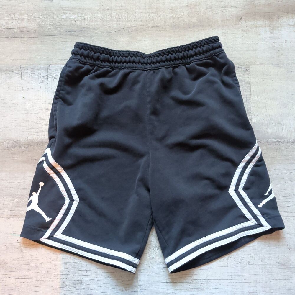 ​Nike Air Jordan Men's Black White Jumpman Diamond Basketball Shorts Size L